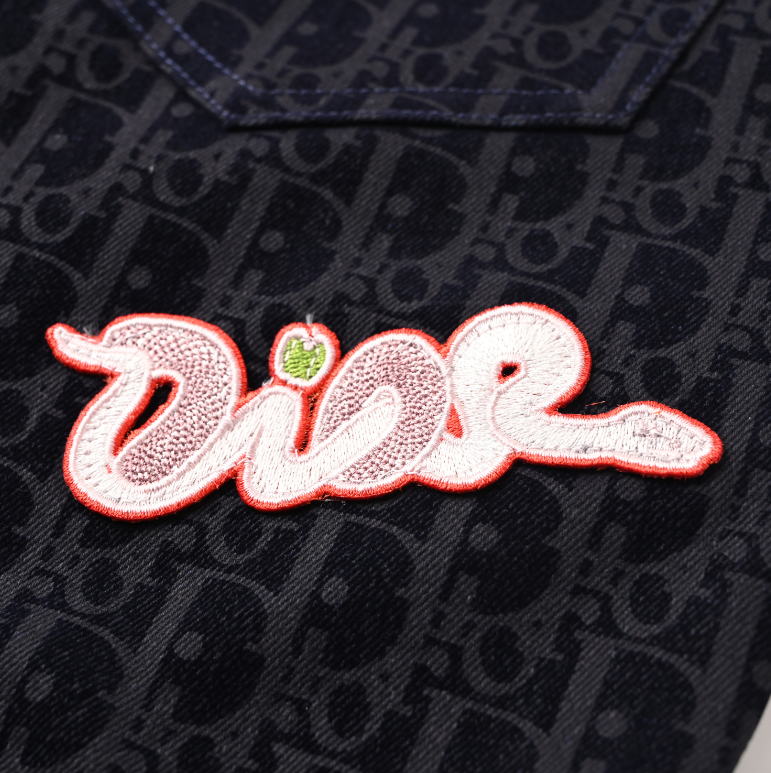 Dior × KAWS Snake Year Limited Edition Oblique Denim Pants