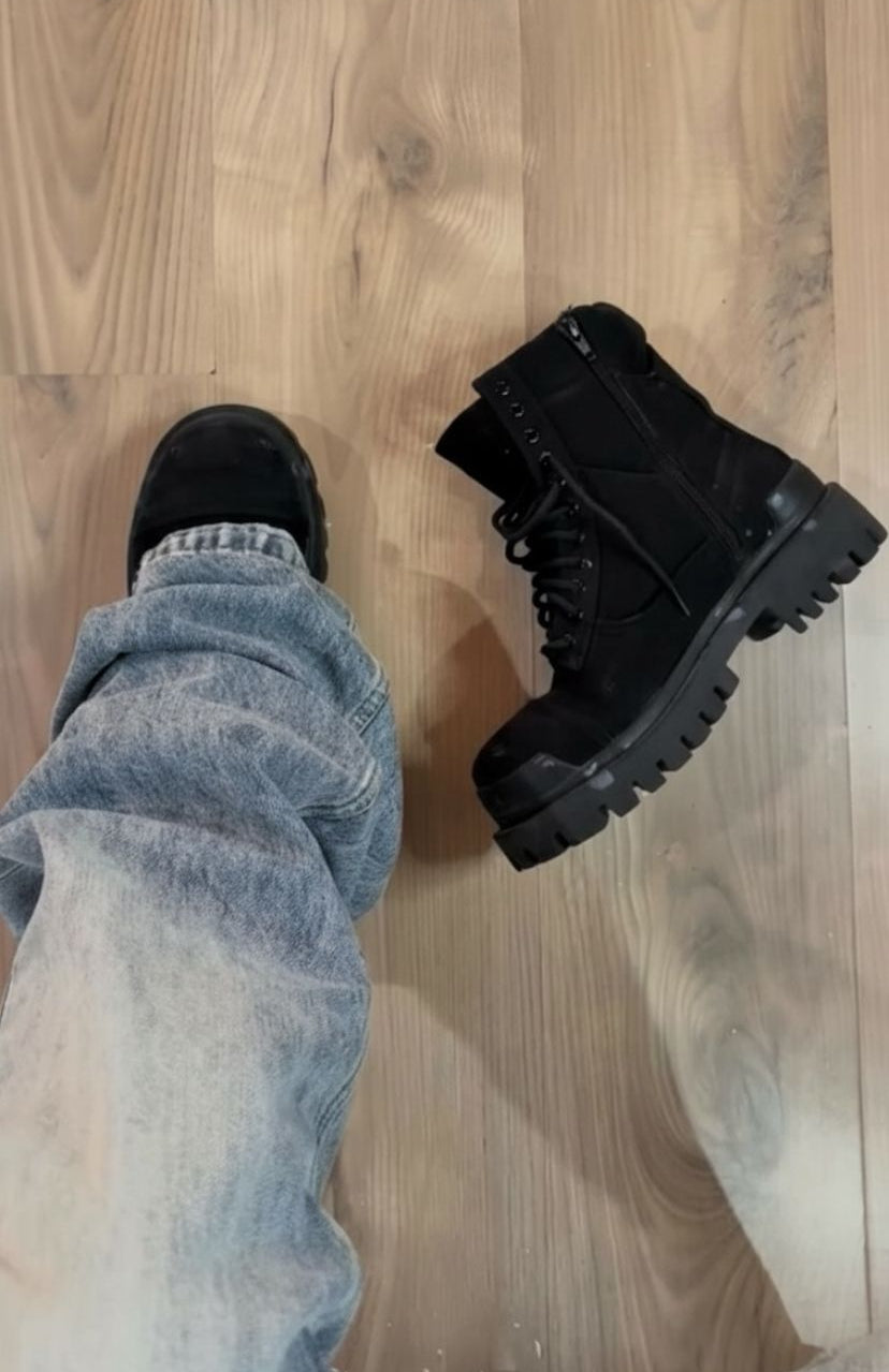Balenciaga Black Strike Boot