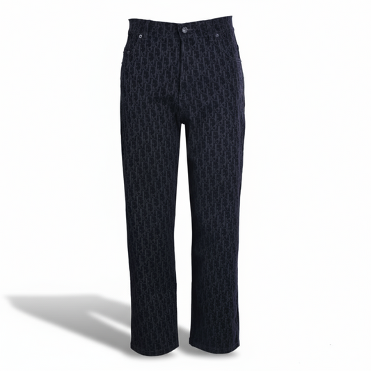 Dior × KAWS Snake Year Limited Edition Oblique Denim Pants