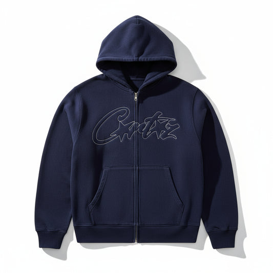 Corteiz Thick Stitch Allstarz Zip Hoodie