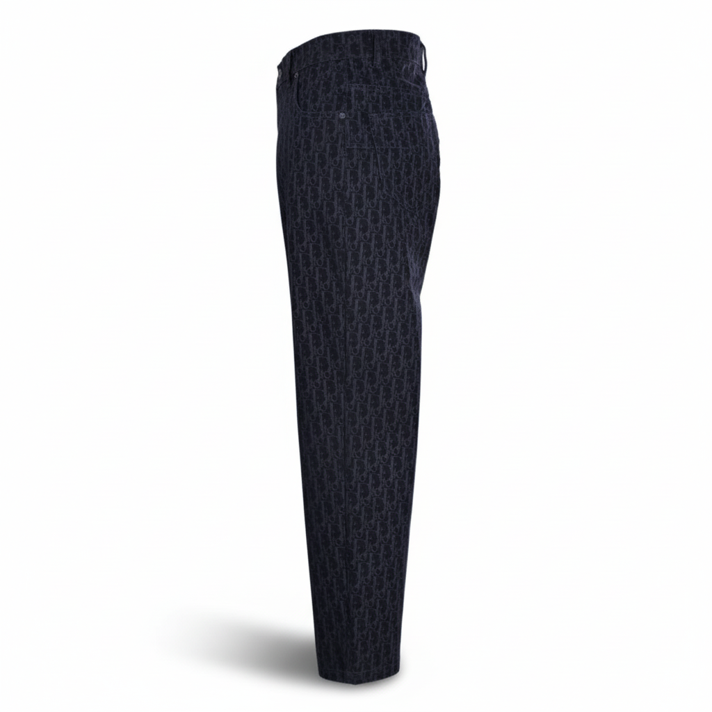 Dior × KAWS Snake Year Limited Edition Oblique Denim Pants