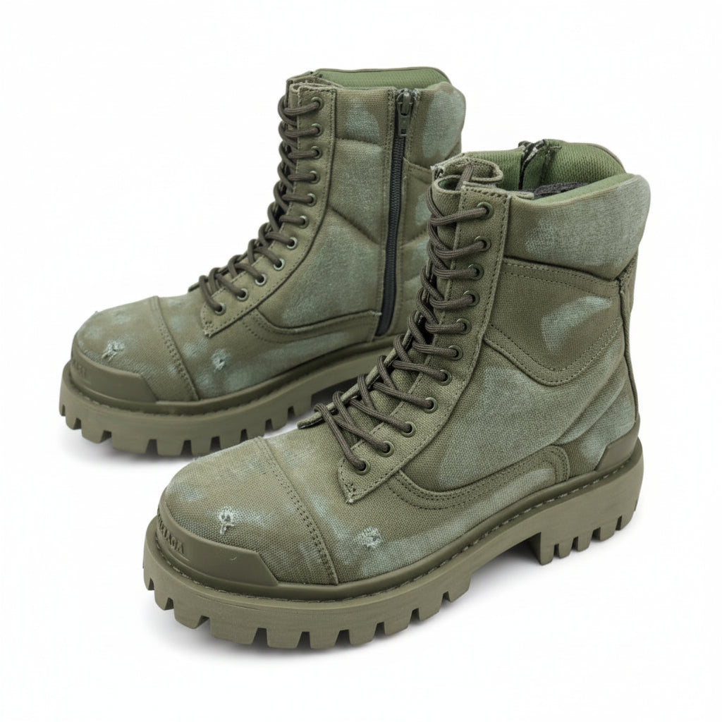 Balenciaga Green Strike Boot