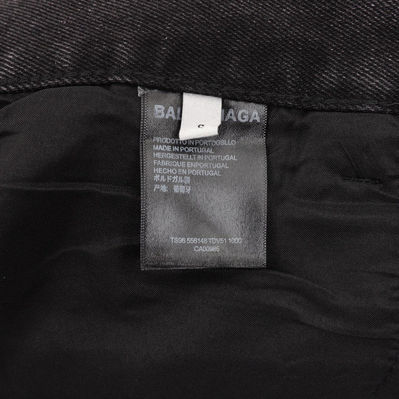 Balenciaga Outline Denim Pants in Black