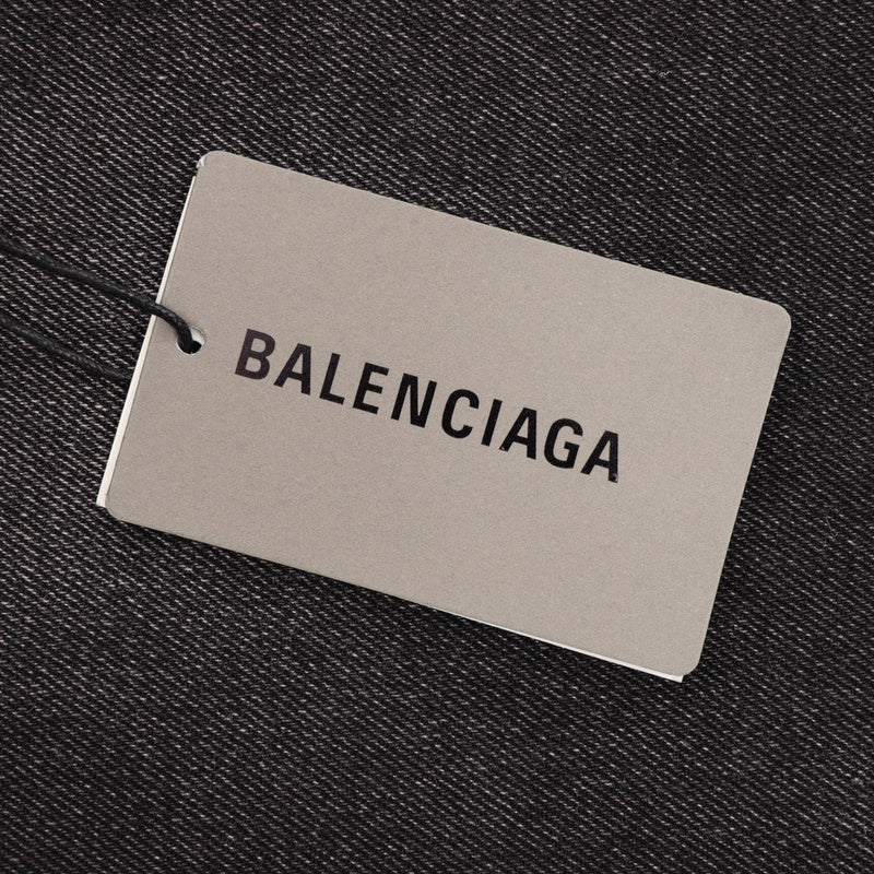 Balenciaga Outline Denim Pants in Black