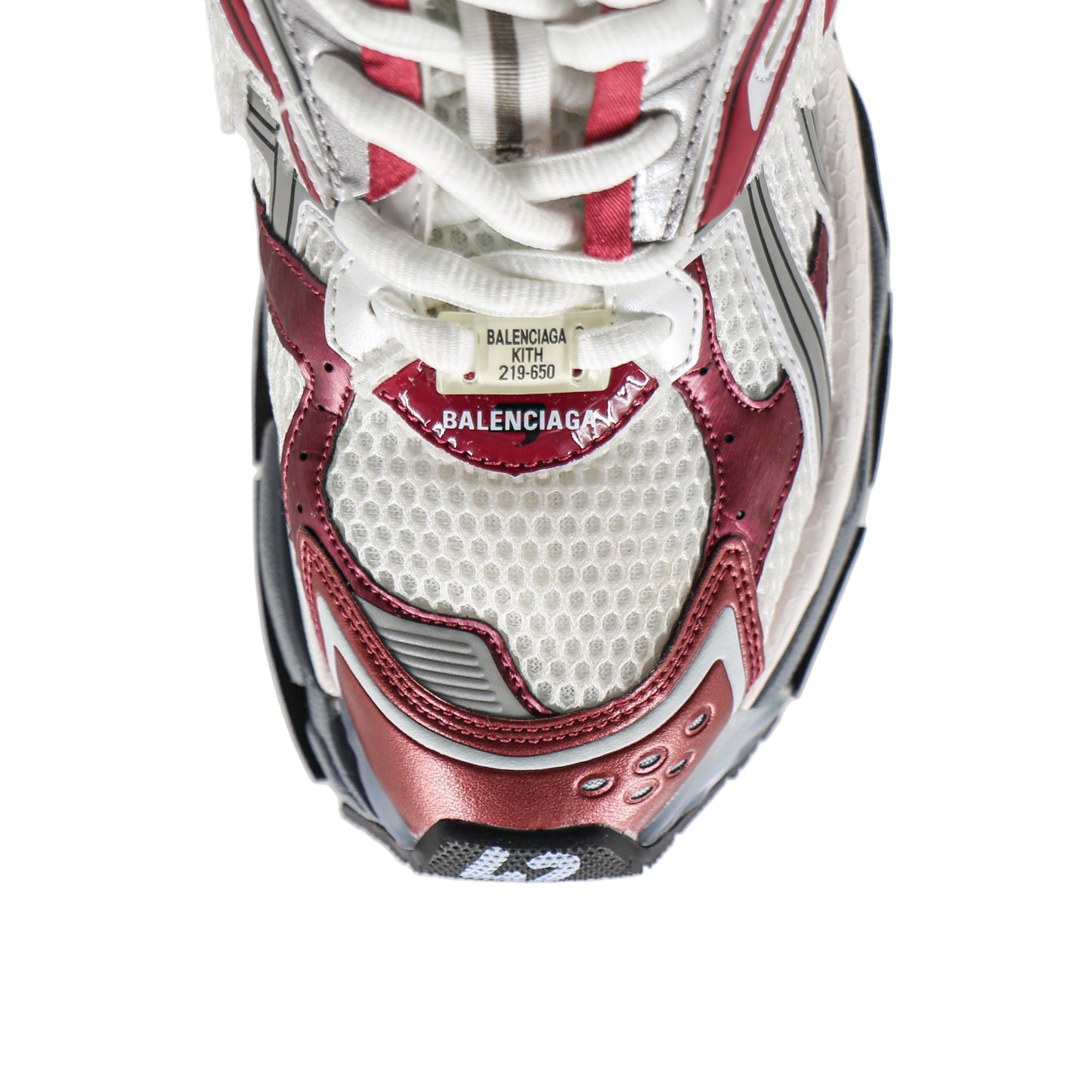 Balenciaga White & Burgundy Runner