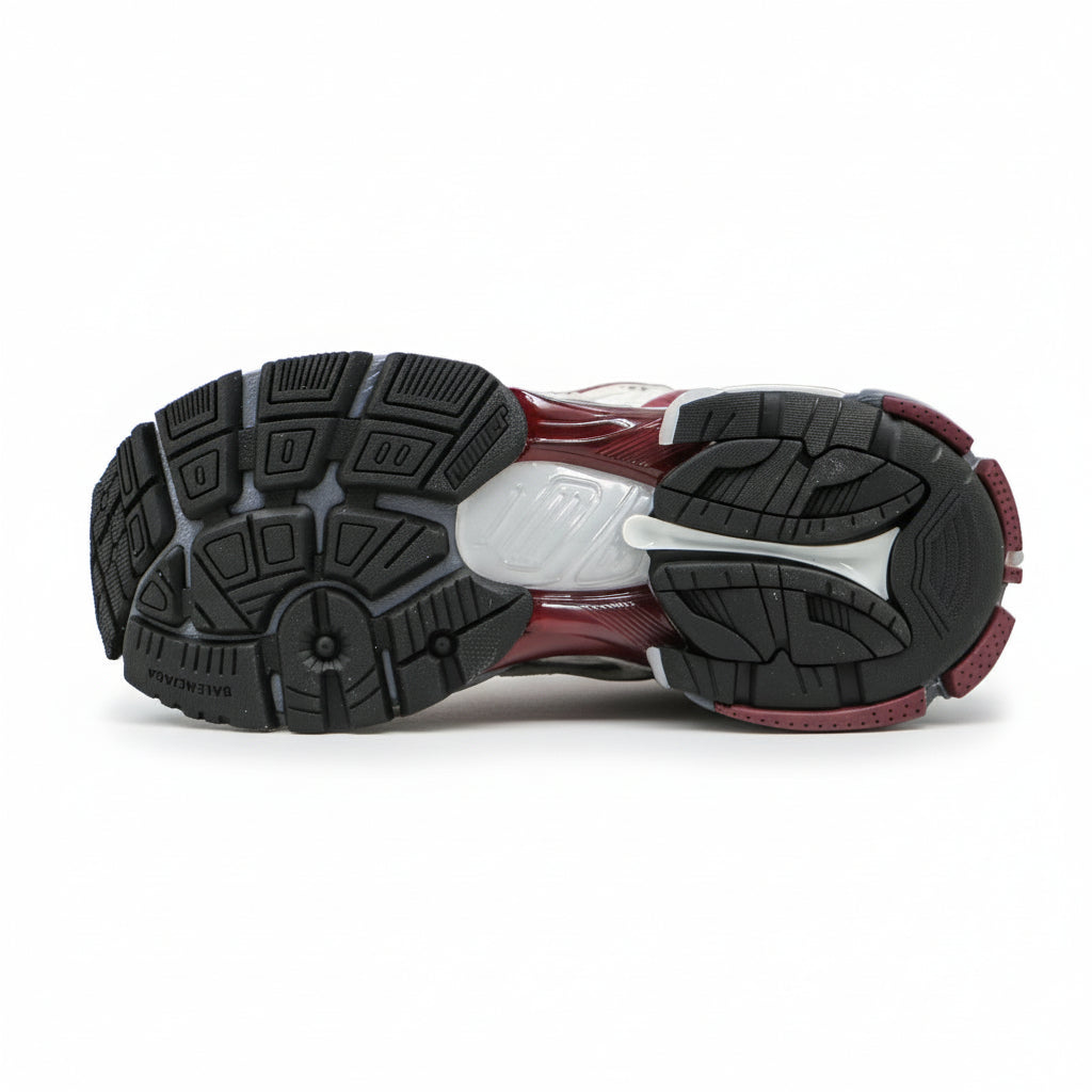 Balenciaga White & Burgundy Runner