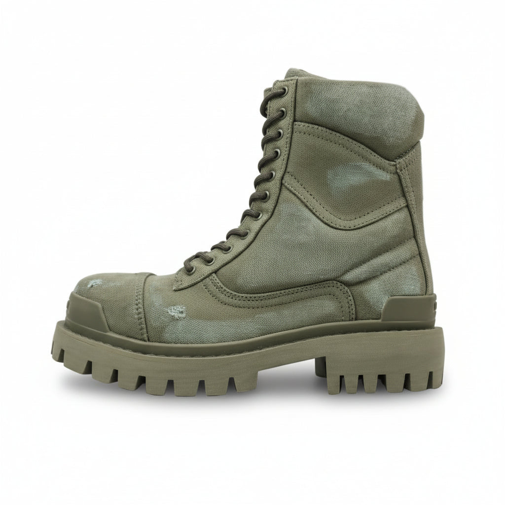 Balenciaga Green Strike Boot