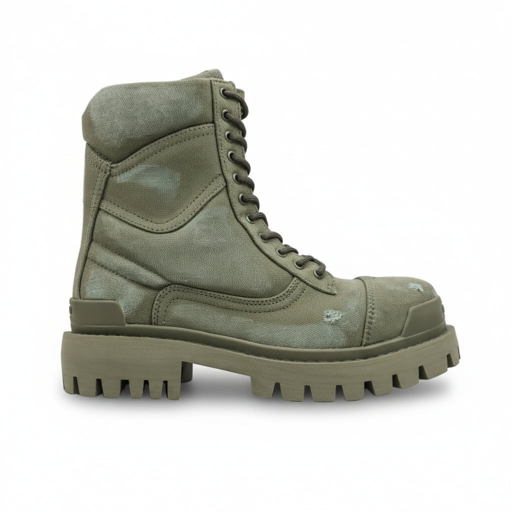 Balenciaga Green Strike Boot
