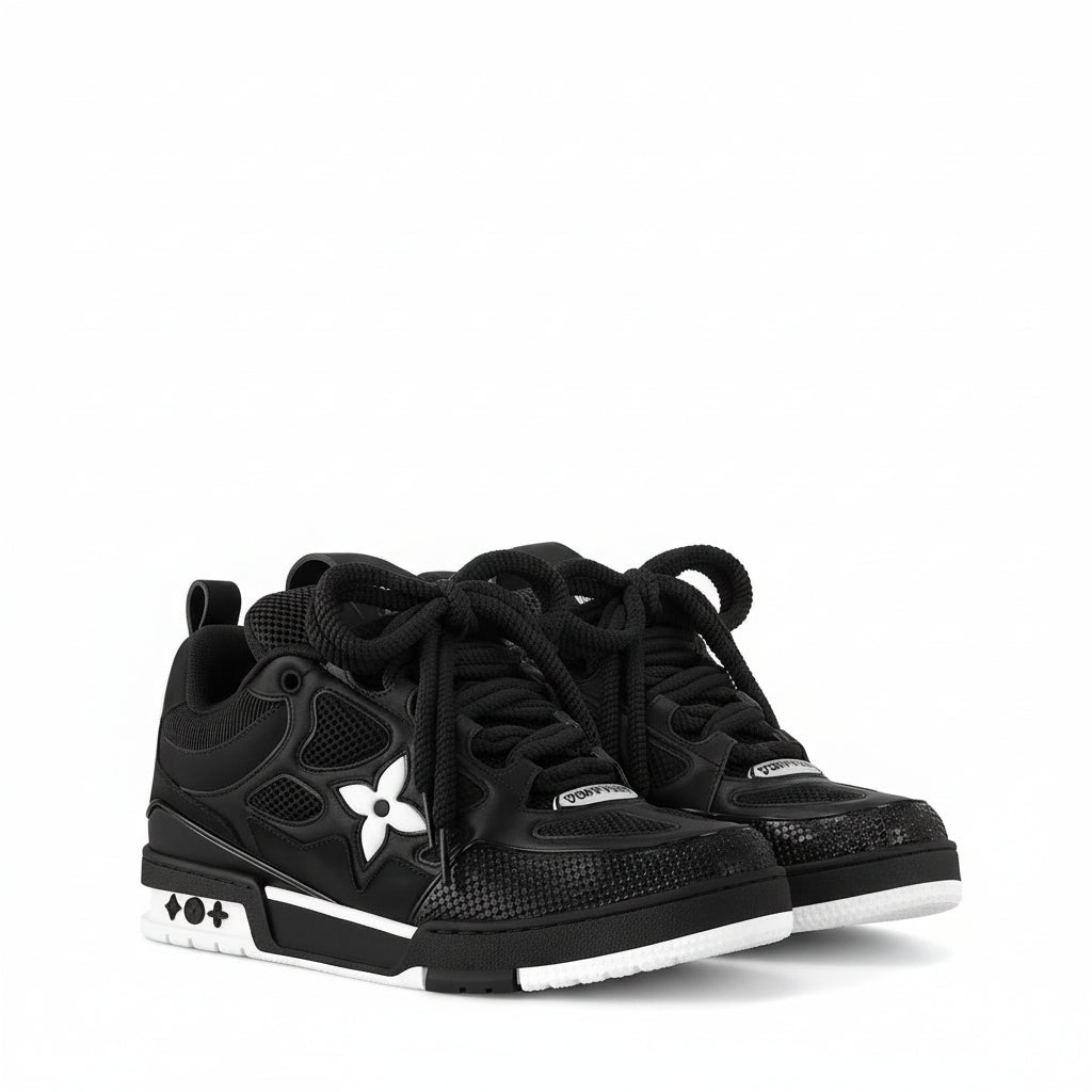LV Skate Sneakers - Black/White