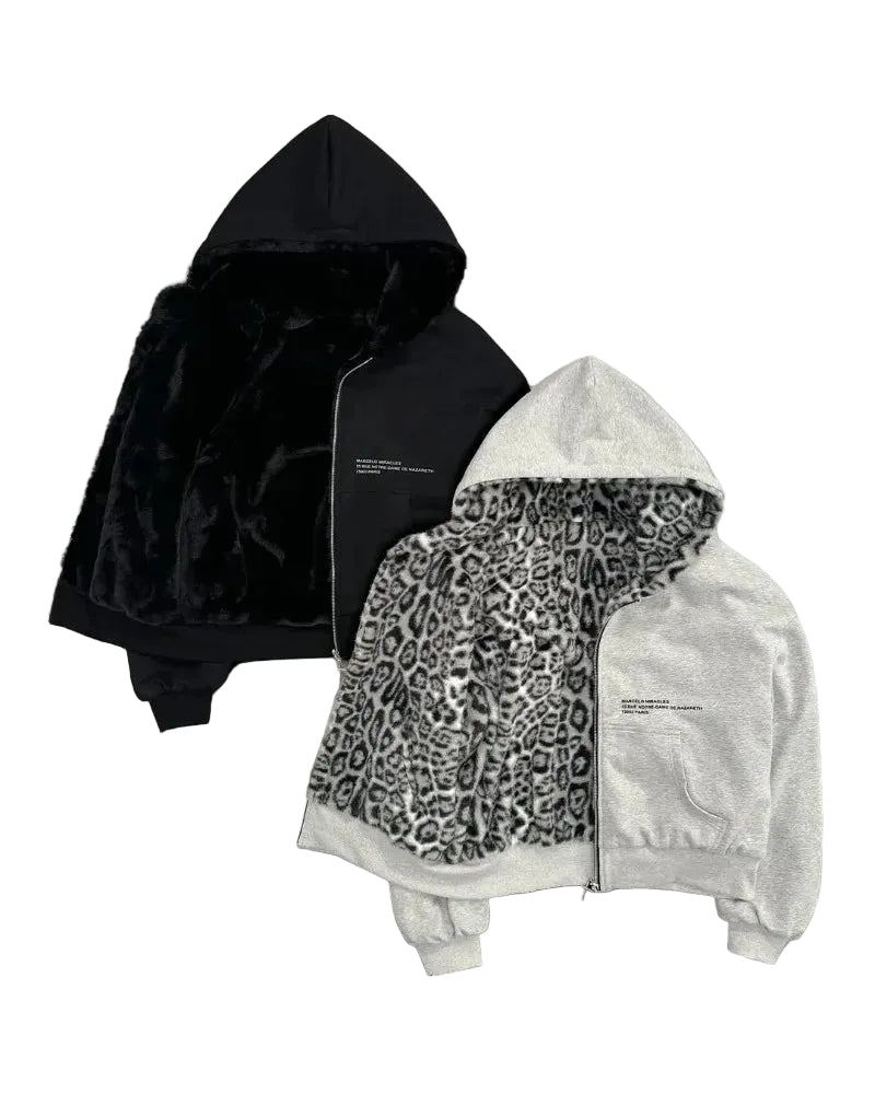 SNOW LEOPARD REVERSIBLE ZIPUP